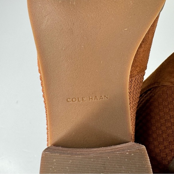 Cole Haan Maggie Brown Ankle Boots with Suede Material and Pointed Toe Design - Picture 7 of 8